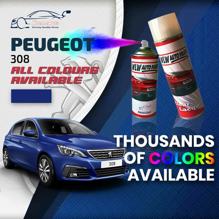 Peugeot 308 2013 - Present Premium Stone Chip Aerosol Spray Paint All Colours