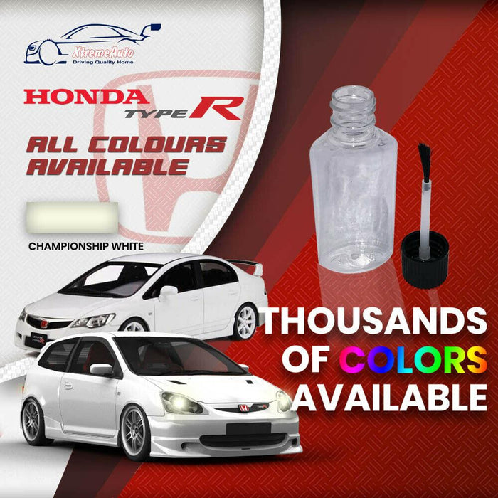 HONDA Championship White NH-O 53 CIVIC TYPE R Premium Stone Chip Touch Up Paint - Xtremeautoaccessories