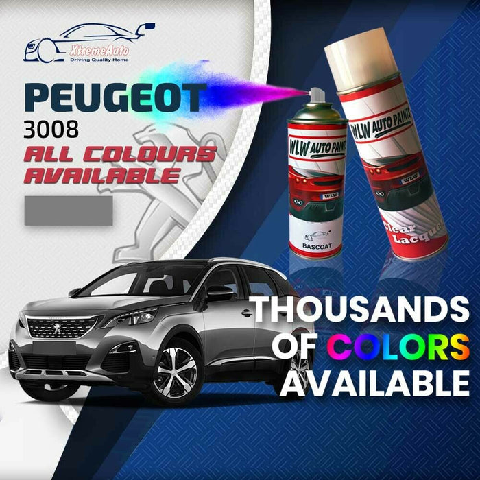 Peugeot 3008 2008 - Present Premium Stone Chip Aerosol Spray Paint All Colours