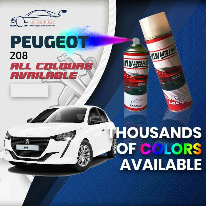 Peugeot 208 2019 - Present Premium Stone Chip Aerosol Spray Paint All Colours