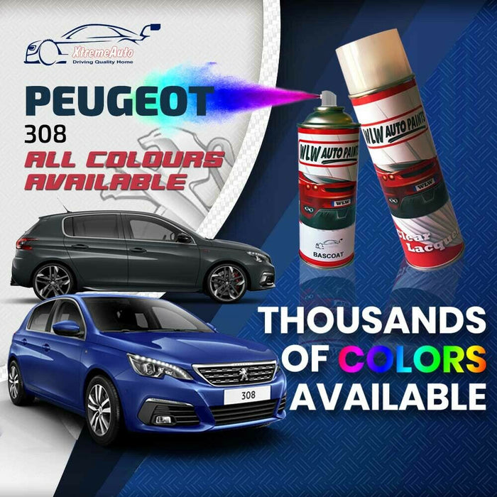 Peugeot 308 2013 - Present Premium Stone Chip Aerosol Spray Paint All Colours