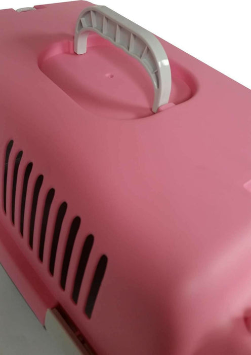 CAT DOG ANIMAL PORTABLE TRAVELLING CARRIER CRATE FOR TRANSPORTING + METAL CAGE - Xtremeautoaccessories