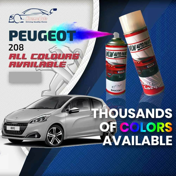 Peugeot 208 2012 - 2019 Premium Stone Chip Aerosol Spray Paint All Colours