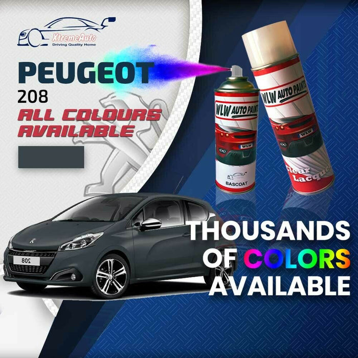 Peugeot 208 2012 - 2019 Premium Stone Chip Aerosol Spray Paint All Colours