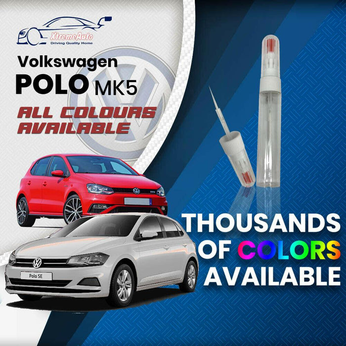 VW Volkswagen Polo MK5 2009 Colours Stone Chip Scratch NEEDLE Touch Up Paint - Xtremeautoaccessories