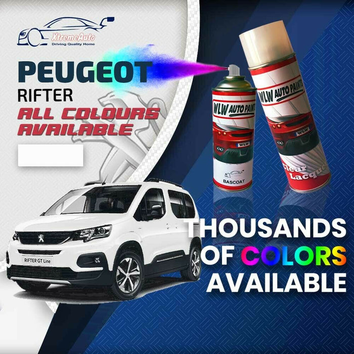 Peugeot Rifter 2018 - Present Premium Stone Chip Aerosol Spray Paint All Colours