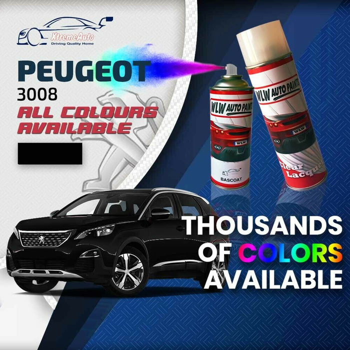 Peugeot 3008 2008 - Present Premium Stone Chip Aerosol Spray Paint All Colours