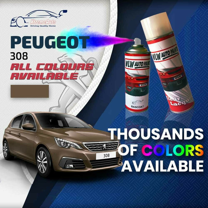 Peugeot 308 2013 - Present Premium Stone Chip Aerosol Spray Paint All Colours