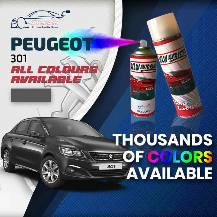 Peugeot 301 2012 - Present Premium Stone Chip Aerosol Spray Paint All Colours