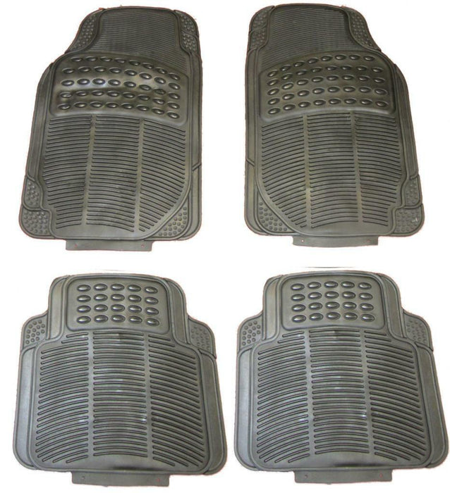 AUDI A8/Q3/Q5/Q7 Waterproof BLACK Rubber Front/Rear Car Non-Slip Floor Mats - Xtremeautoaccessories