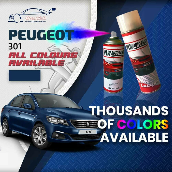 Peugeot 301 2012 - Present Premium Stone Chip Aerosol Spray Paint All Colours