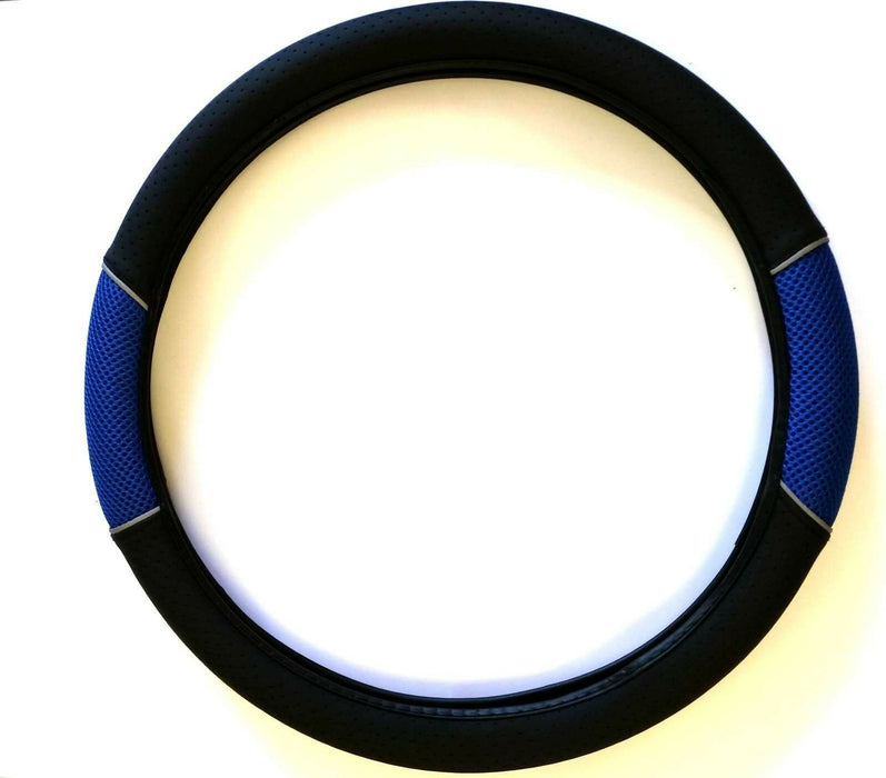 CARNABY BLUE CAR SPORT SEAT COVERS + MATCHING CARPET MATS & STEERING WHEEL COVER - Xtremeautoaccessories