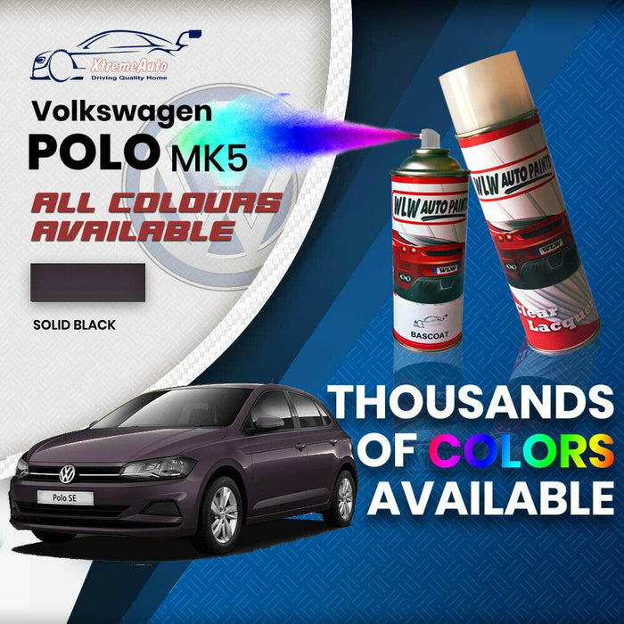 VW Volkswagen Polo MK5 2009 Colours Stone Chip Scratch Aerosol Spray Can Paint - Xtremeautoaccessories