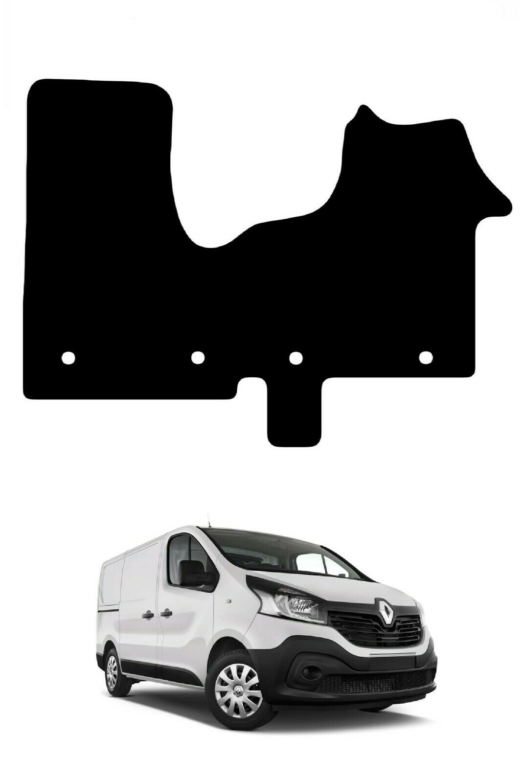 Tailored Fitted Premium Quality Car Floor Mats For Renault Trafic 2014