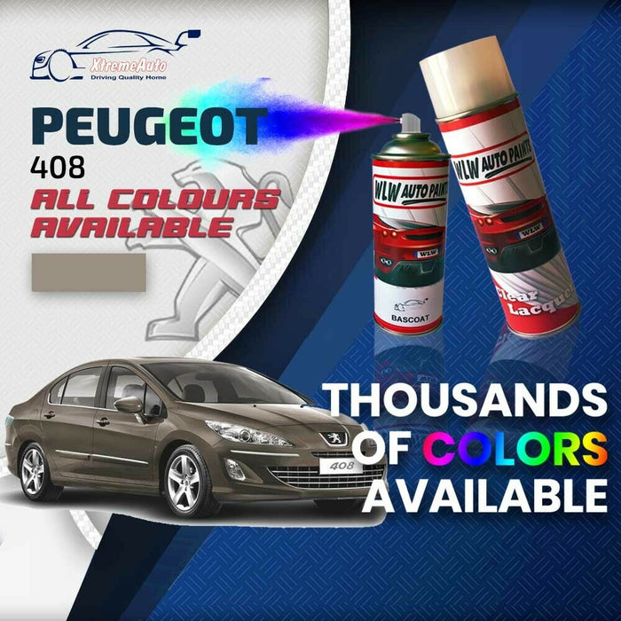 Peugeot 408 2010 - Present Premium Stone Chip Aerosol Spray Paint All Colours