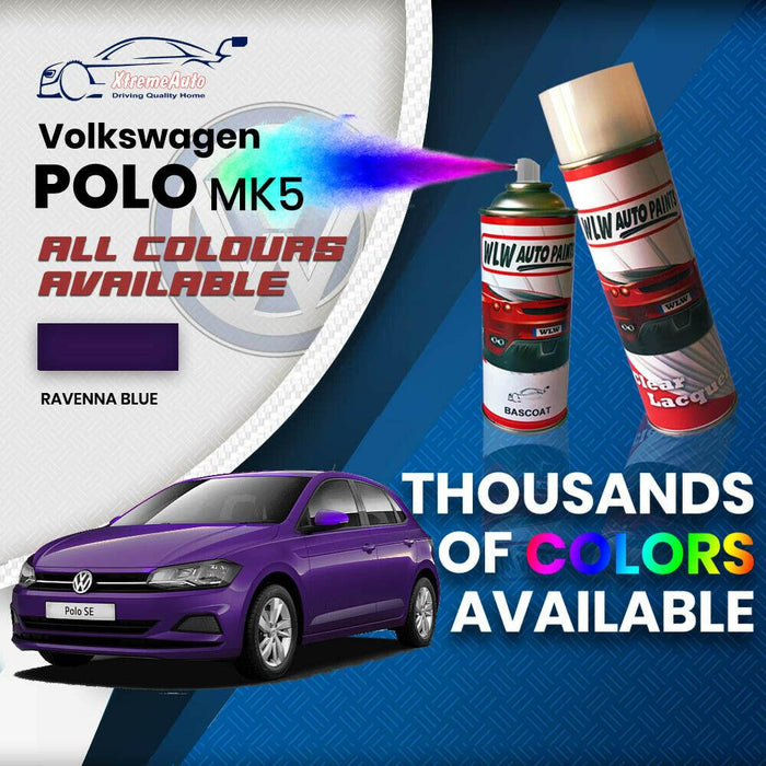 VW Volkswagen Polo MK5 2009 Colours Stone Chip Scratch Aerosol Spray Can Paint - Xtremeautoaccessories