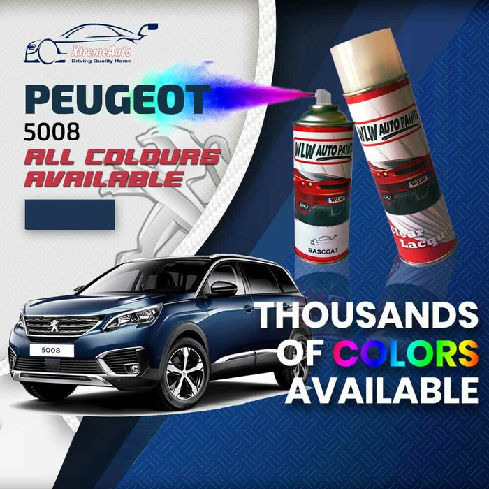 Peugeot 5008 2009 - Present Premium Stone Chip Aerosol Spray Paint All Colours