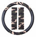 Camouflage High Grip Quality Steering Wheel Cover Protector + Seatbelt Pads - Xtremeautoaccessories