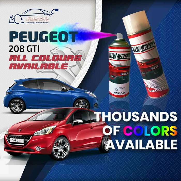 Peugeot 208 GTI 2012 - Premium Stone Chip Aerosol Spray Paint All Colours