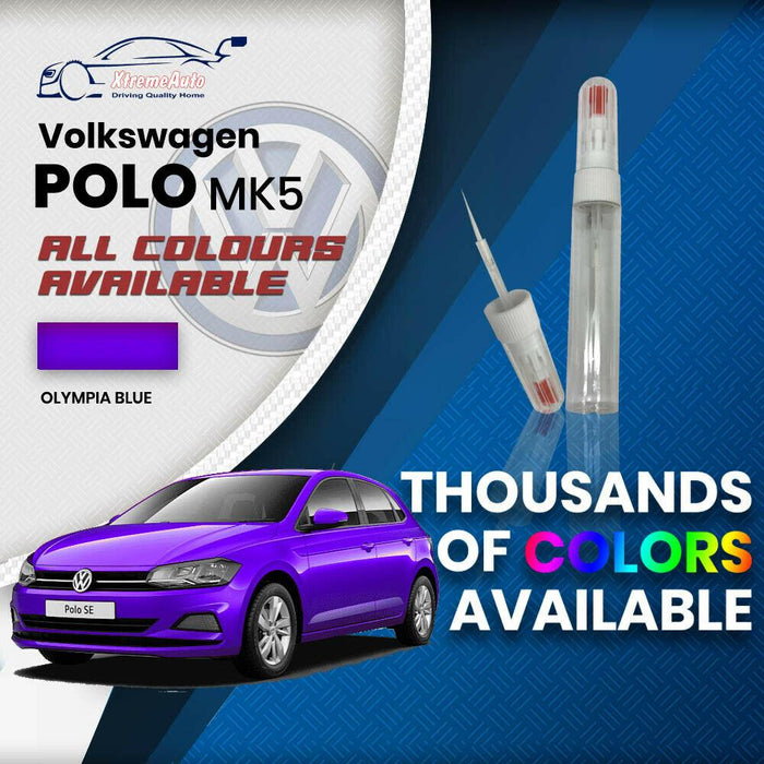 VW Volkswagen Polo MK5 2009 Colours Stone Chip Scratch NEEDLE Touch Up Paint - Xtremeautoaccessories