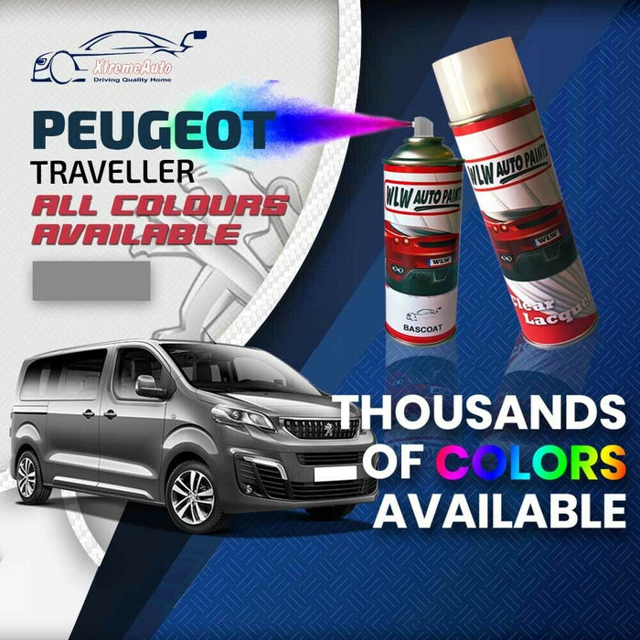 Peugeot Traveller 2016 - Premium Stone Chip Aerosol Spray Paint All Colours