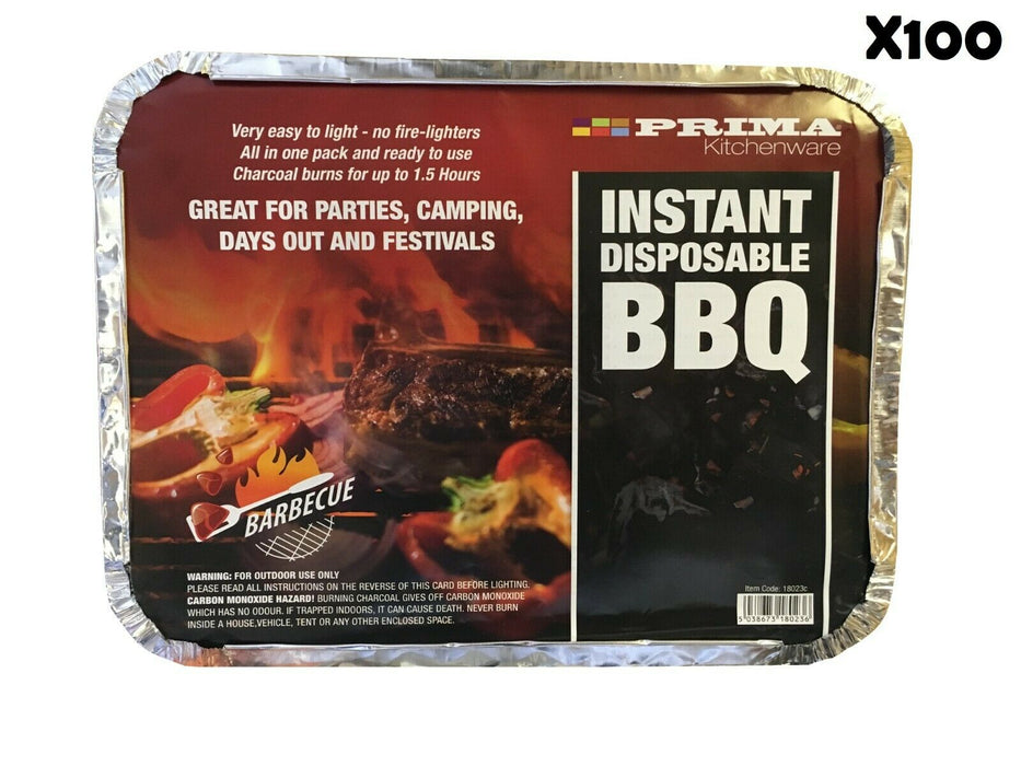 Disposable Instant BBQ Barbecue Charcoal Grill Outdoor Cooking Camping Festivals - Xtremeautoaccessories