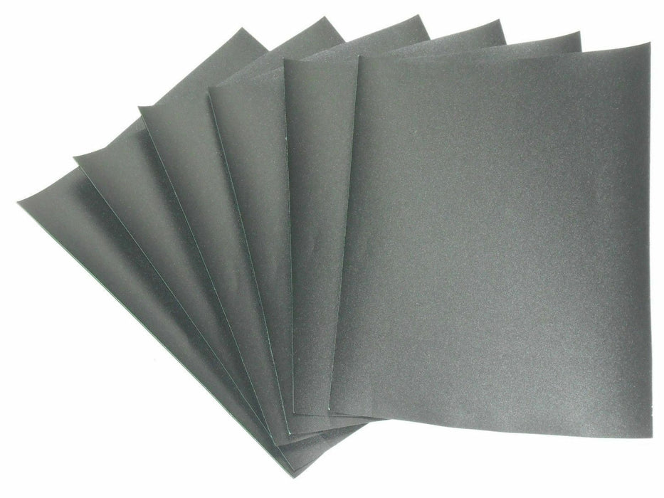 P180, P400, P800, P1200 Grit Single Sheets Wet and Dry Sand Paper Hard Wearing