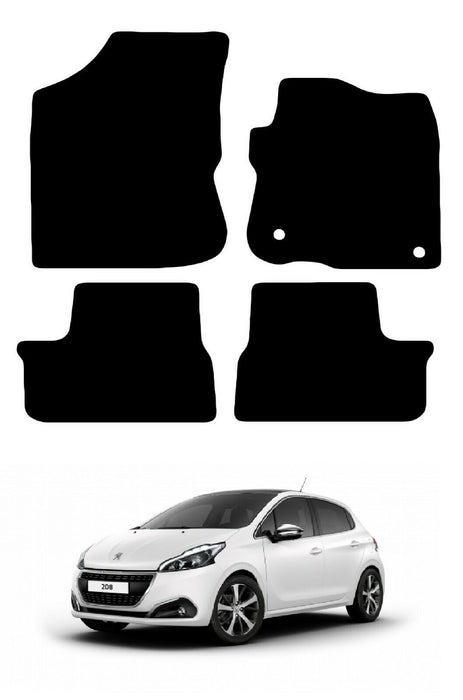 Tailored Fitted Premium Quality Car Floor Mats For Peugeot 208 2012>2019 - Xtremeautoaccessories