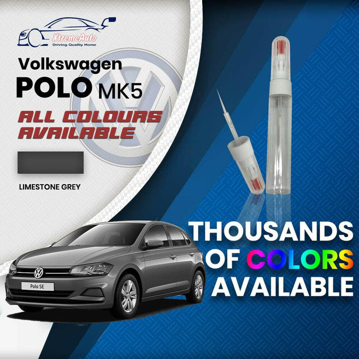 VW Volkswagen Polo MK5 2009 Colours Stone Chip Scratch NEEDLE Touch Up Paint - Xtremeautoaccessories