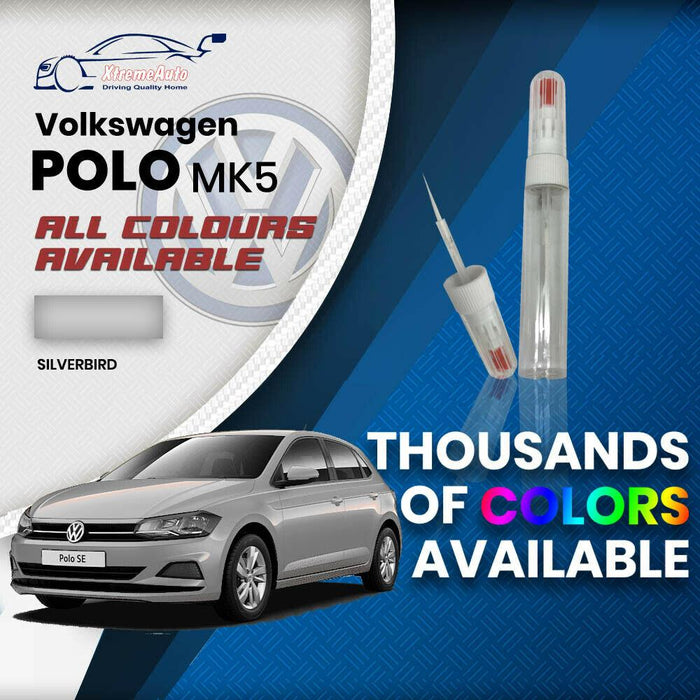 VW Volkswagen Polo MK5 2009 Colours Stone Chip Scratch NEEDLE Touch Up Paint - Xtremeautoaccessories