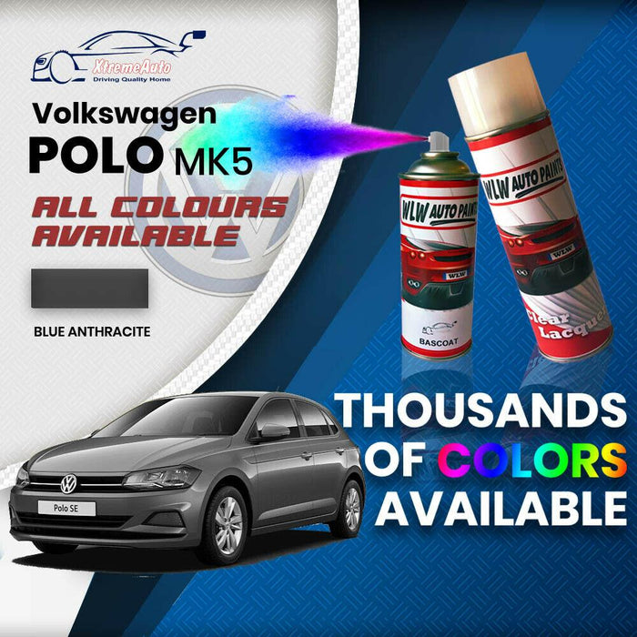 VW Volkswagen Polo MK5 2009 Colours Stone Chip Scratch Aerosol Spray Can Paint - Xtremeautoaccessories