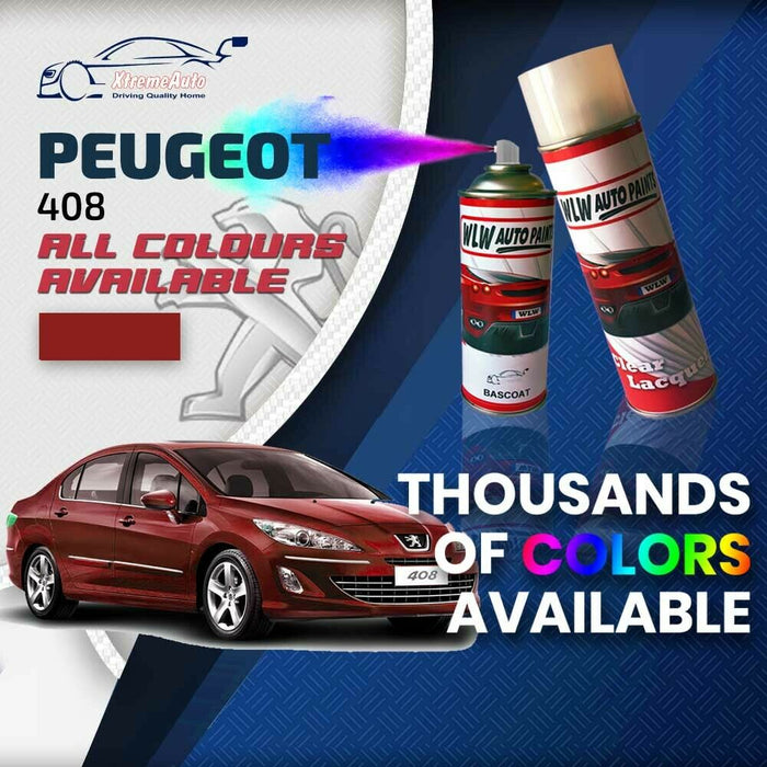 Peugeot 408 2010 - Present Premium Stone Chip Aerosol Spray Paint All Colours