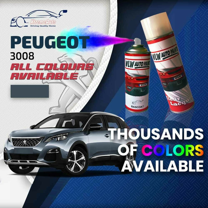 Peugeot 3008 2008 - Present Premium Stone Chip Aerosol Spray Paint All Colours