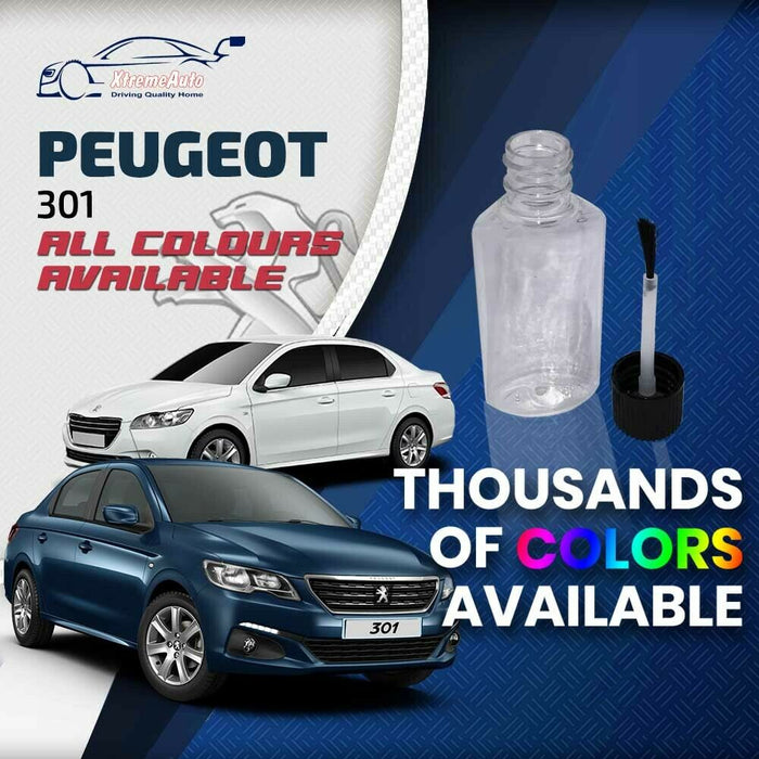 Peugeot 301 2012 - Present Premium Stone Chip Touch up Paint All Colours