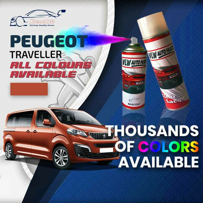 Peugeot Traveller 2016 - Premium Stone Chip Aerosol Spray Paint All Colours