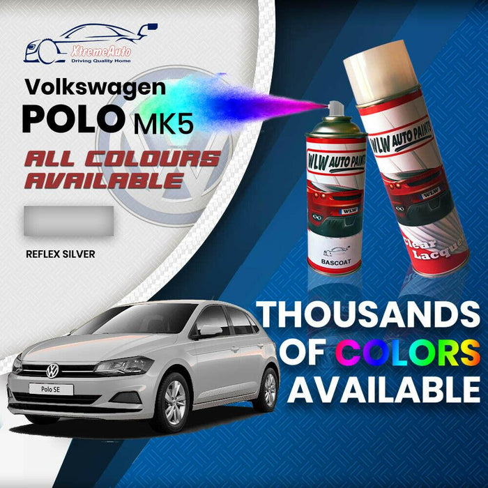 VW Volkswagen Polo MK5 2009 Colours Stone Chip Scratch Aerosol Spray Can Paint - Xtremeautoaccessories