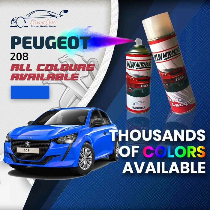 Peugeot 208 2019 - Present Premium Stone Chip Aerosol Spray Paint All Colours