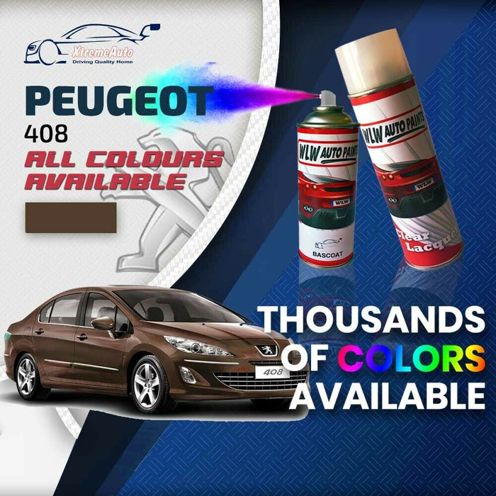 Peugeot 408 2010 - Present Premium Stone Chip Aerosol Spray Paint All Colours