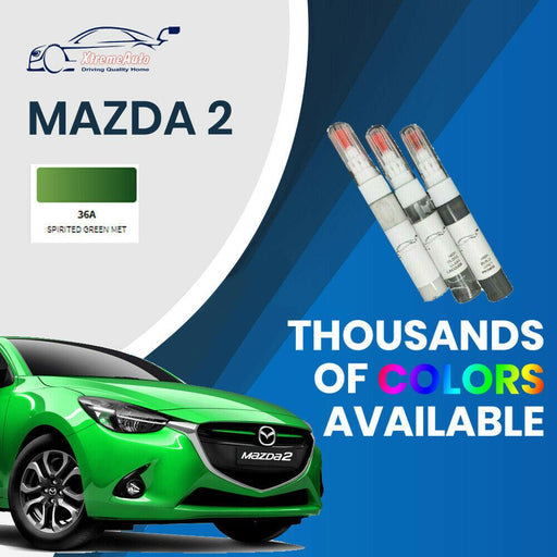 Mazda 2  Colours Stone Chip Scratch 20ML Touch Up NEEDLE 36A Spirited Green Met - Xtremeautoaccessories