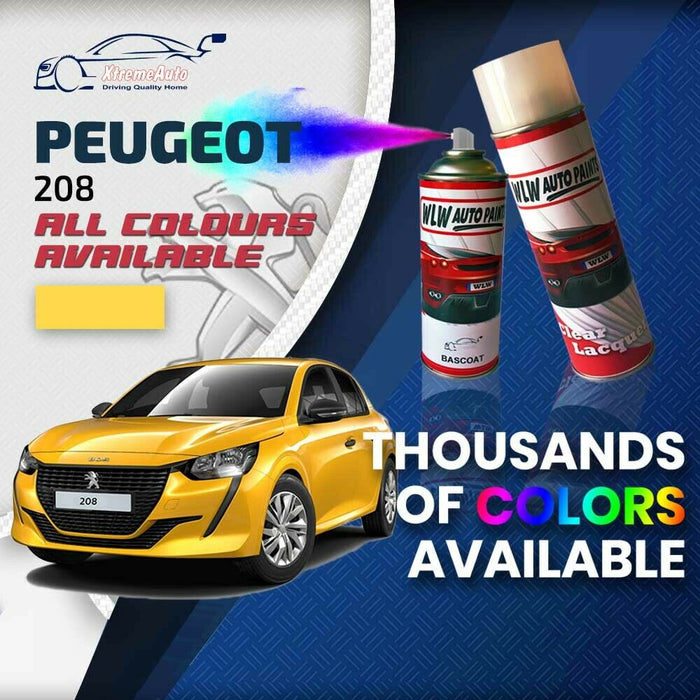 Peugeot 208 2019 - Present Premium Stone Chip Aerosol Spray Paint All Colours