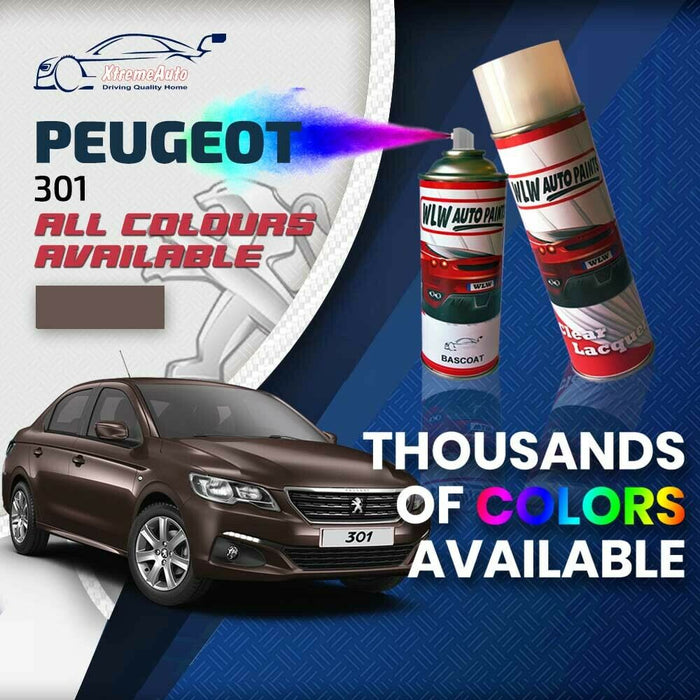 Peugeot 301 2012 - Present Premium Stone Chip Aerosol Spray Paint All Colours