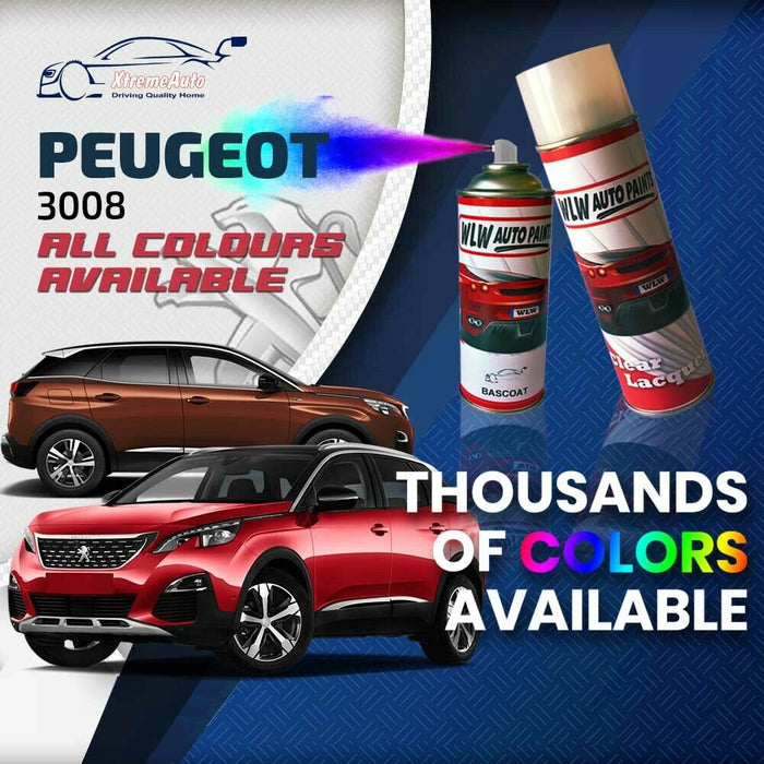 Peugeot 3008 2008 - Present Premium Stone Chip Aerosol Spray Paint All Colours