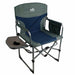 Compact Director's Chair with Table Blue/Silver - Camping Caravan Campervan Tent - Xtremeautoaccessories