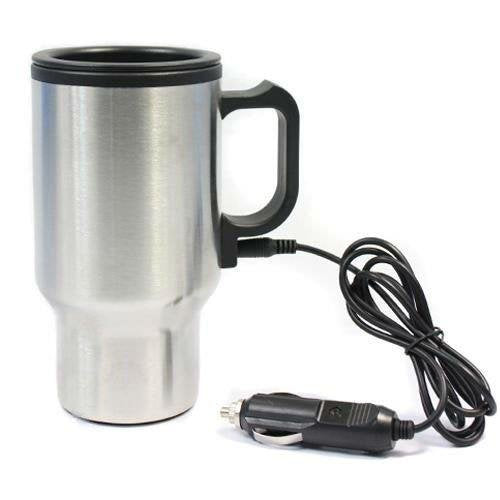 Heated Travel Drink Mug Cup 12 Volts Warmer Cup Cigarette Lighter Connection