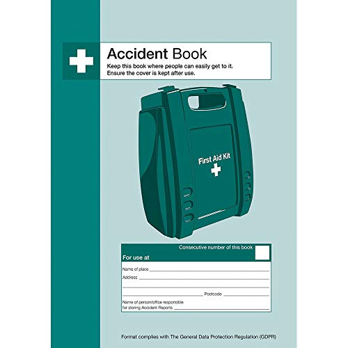 Safety First Aid Group A4 Accident Reporting Book - Data Protection Compliant (53 Forms)