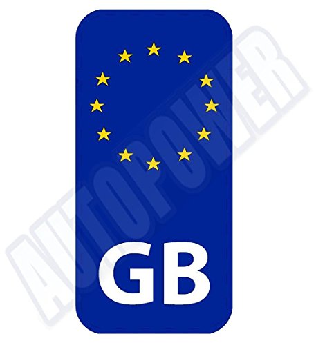 Sticker GB Driving Car Travel Europe Use Easy On Off Non Adhesive For EU Use