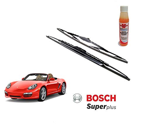 XtremeAuto 582S Bosch Car Window Windscreen Wiper Blades & Screen Wash BOXSTER & SPYDER 1994 1995 1996 1997 1998 1999 2000 2001 2002 2003 2004 2005 2006 2007 2008 2009 2010 2011