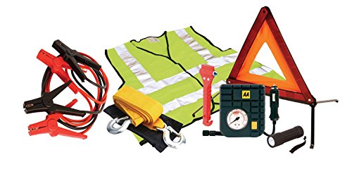 AA Breakdown Kit Visibility Vest Sign Gloves Torch and Car Hammer Seatbelt Cutter Ref 5060114610750