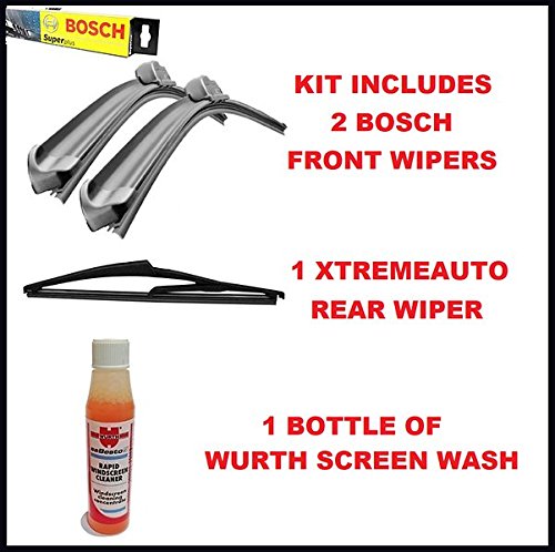 Fabia MK2 Estate [2007-2013] Bosch Front Wiper Blades With XtremeAuto Rear Screen Blade