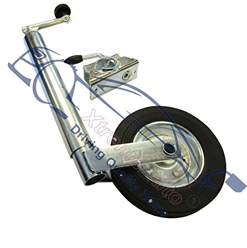 XtremeAuto® Trailer / Caravan Wind Up Jockey Wheel Stand 48mm + Heavy Duty Clamp